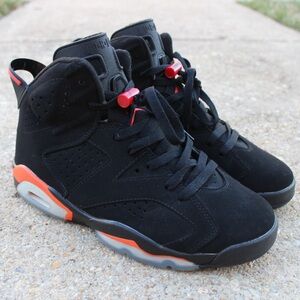 Air Jordan 6 Retro GS 'Infrared' Sneaker Men's Sz 9.5